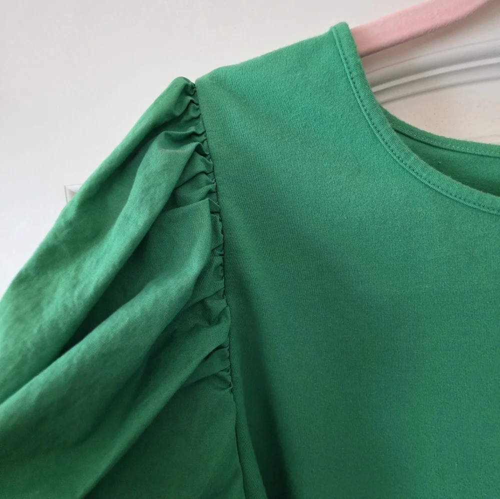 a new day Puff Sleeve Crop Shirt - Picture 5 of 7